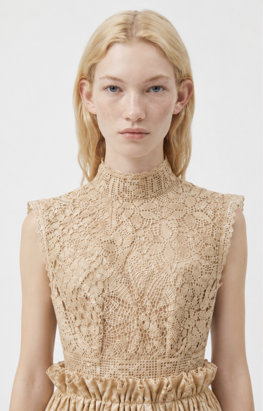 Eva Venetian Damask Bubble Dress