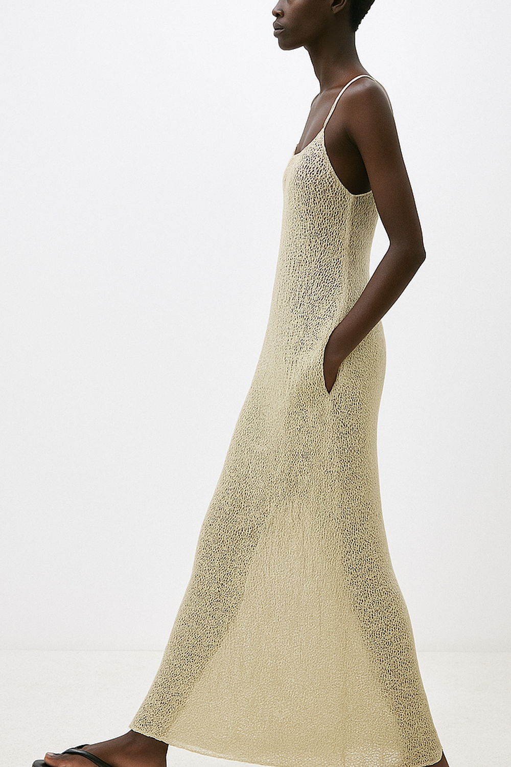 Lime Crochet Maxi Dress  Antonina Poppy