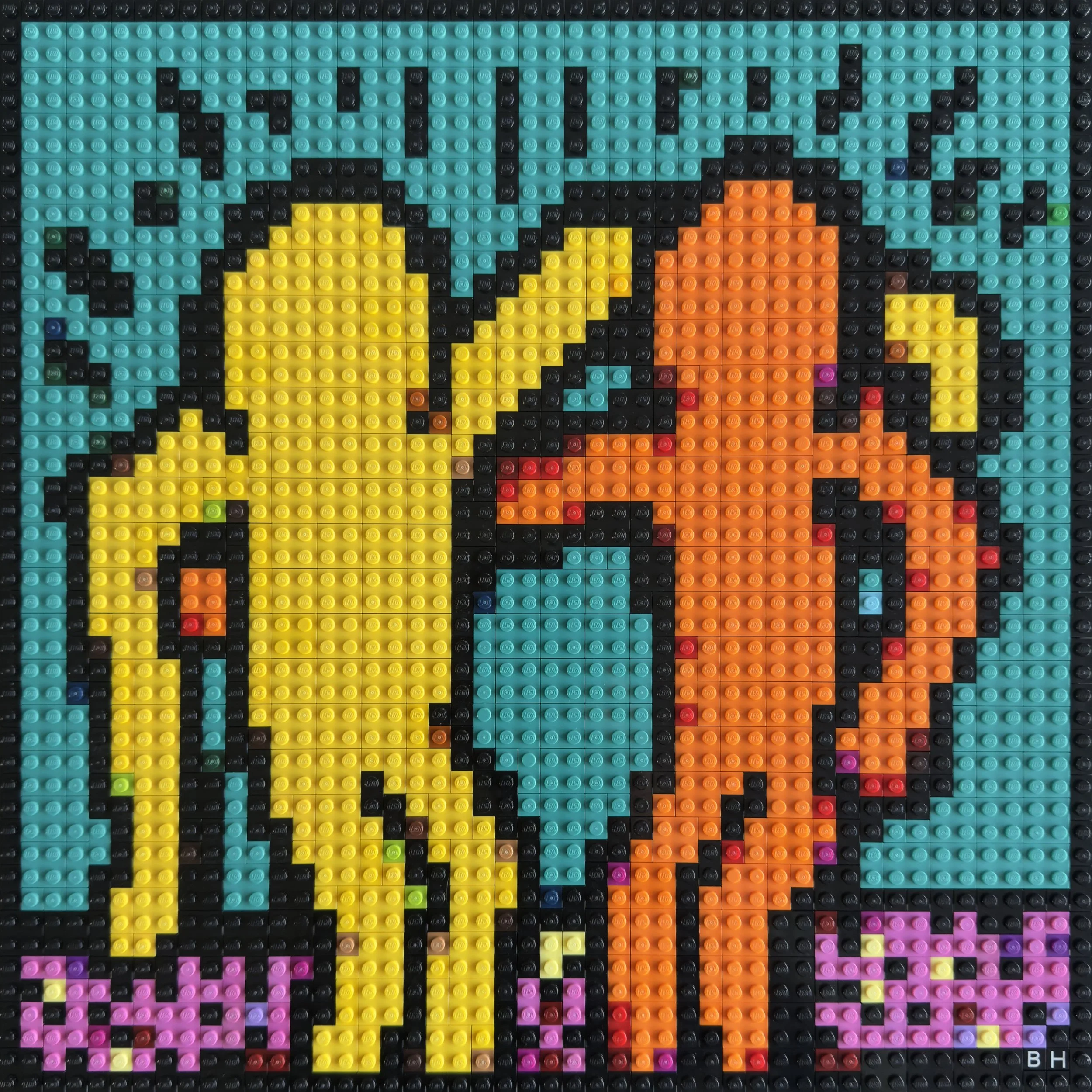 8"x8" Acrylic Mosaic Block - Friendship