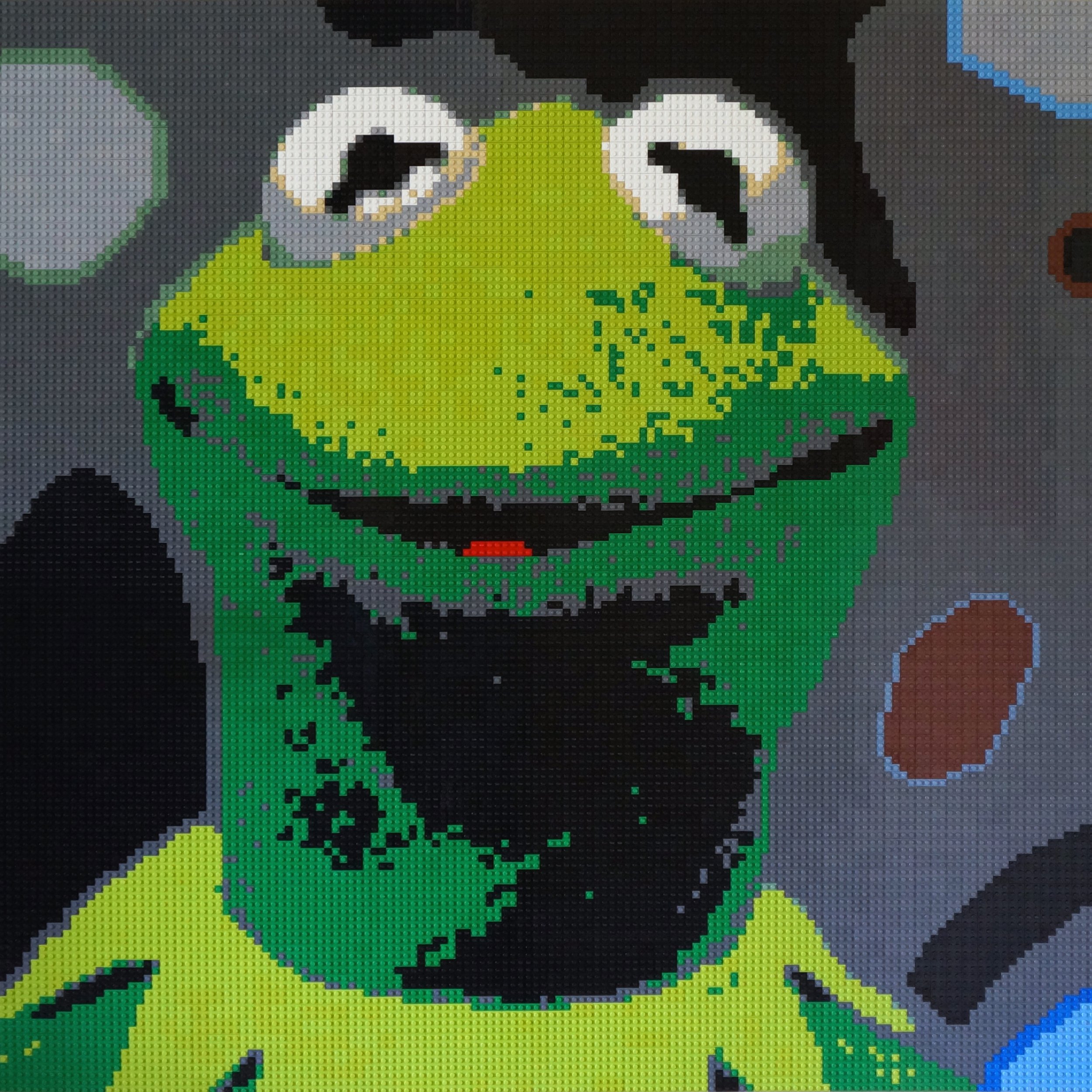 8"x8" Acrylic Mosaic Block - Kermit