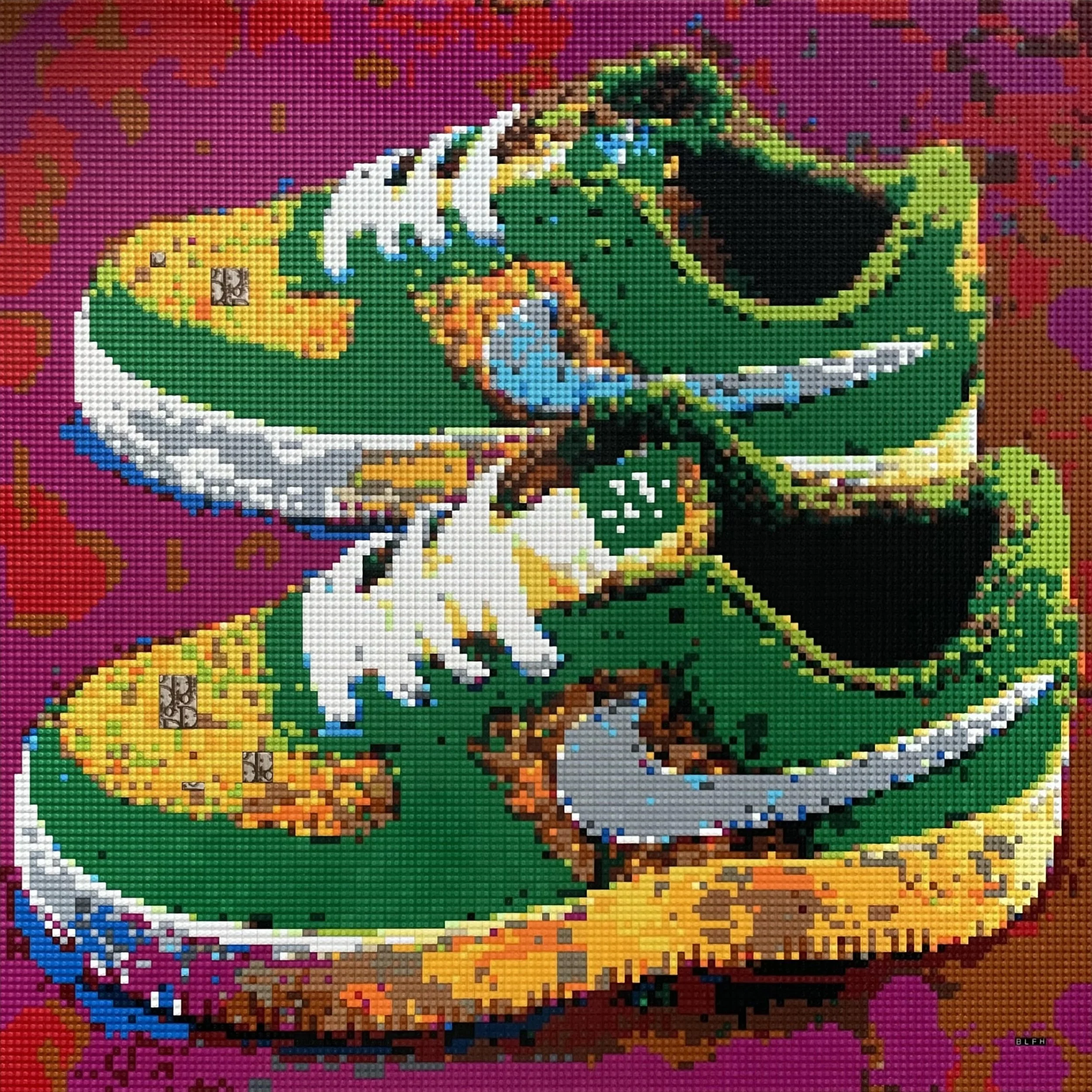 8"x8" Acrylic Mosaic Block - Dior Kicks