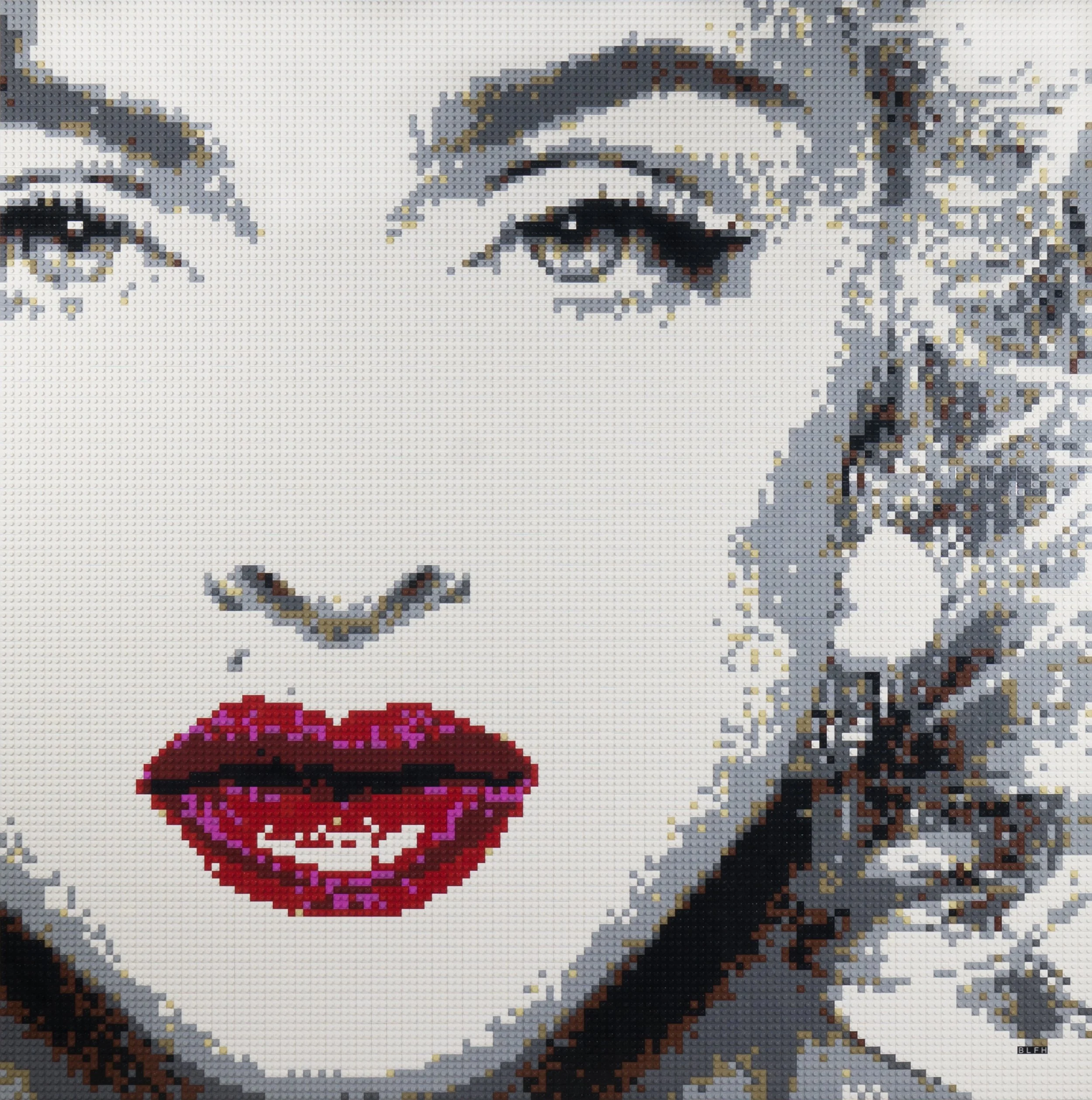 8"x8" Acrylic Mosaic Block - White Madonna