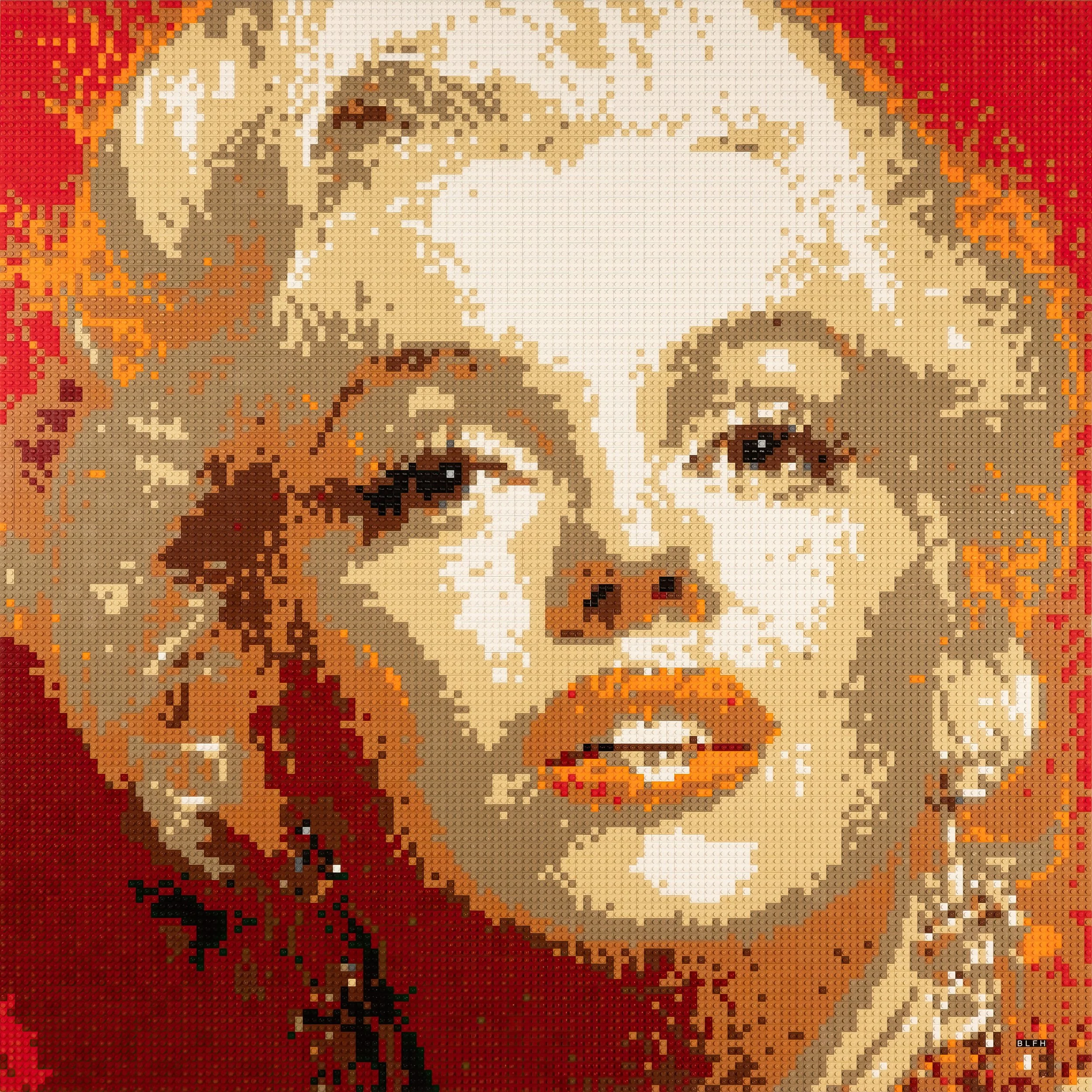 8"x8" Acrylic Mosaic Block - Diamonds