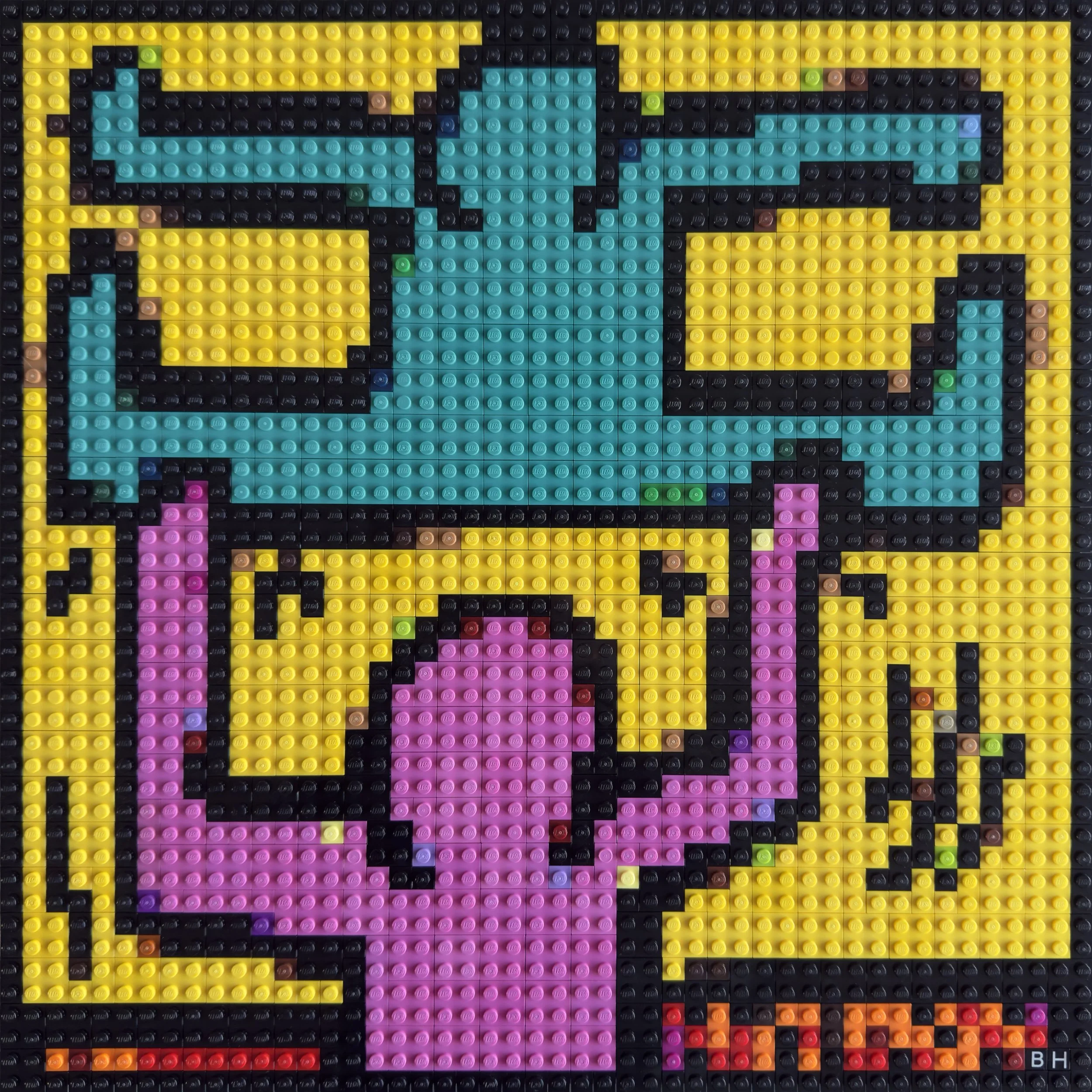 8"x8" Acrylic Mosaic Block - Support