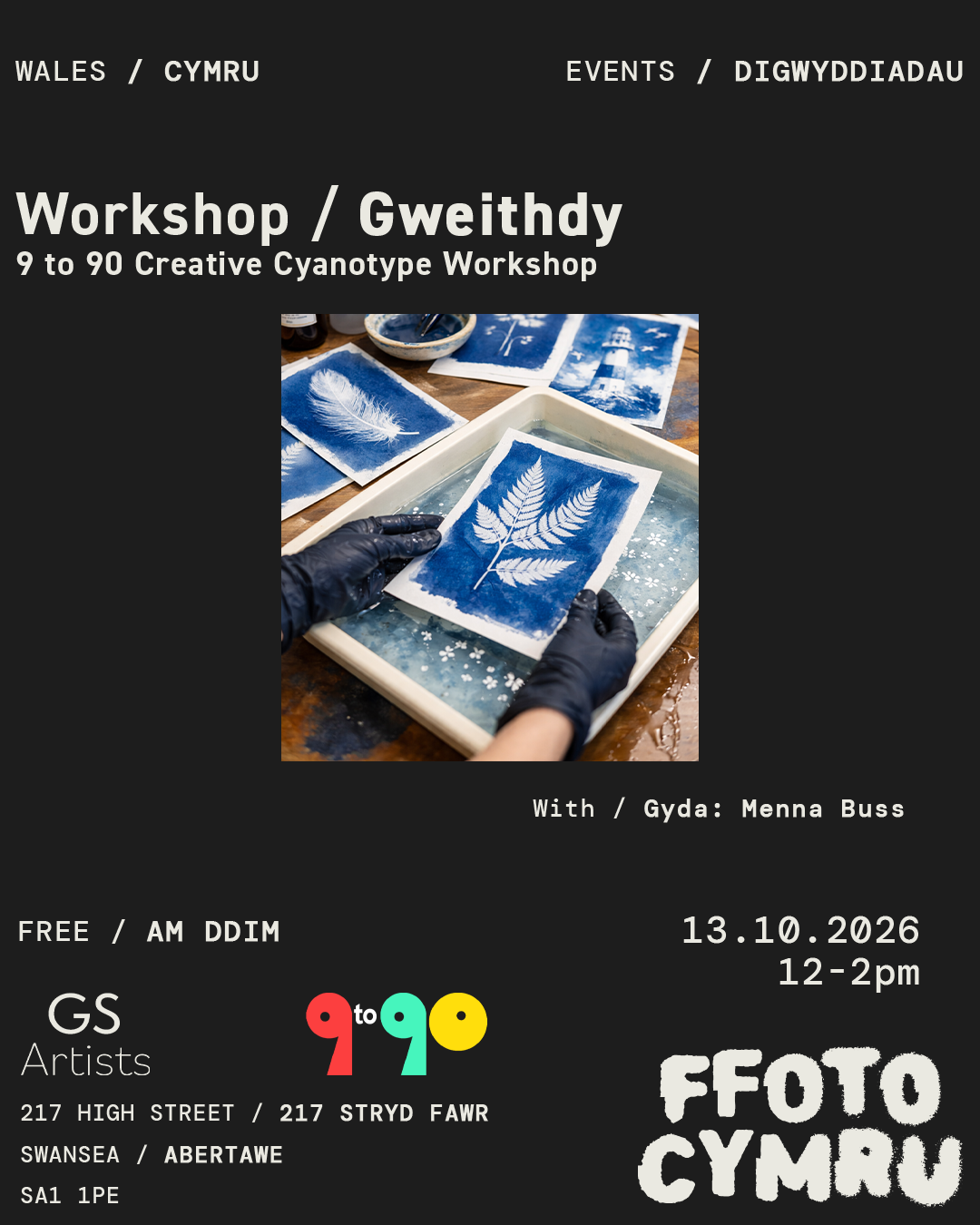 Cyanotype Workshop with Menna Buss