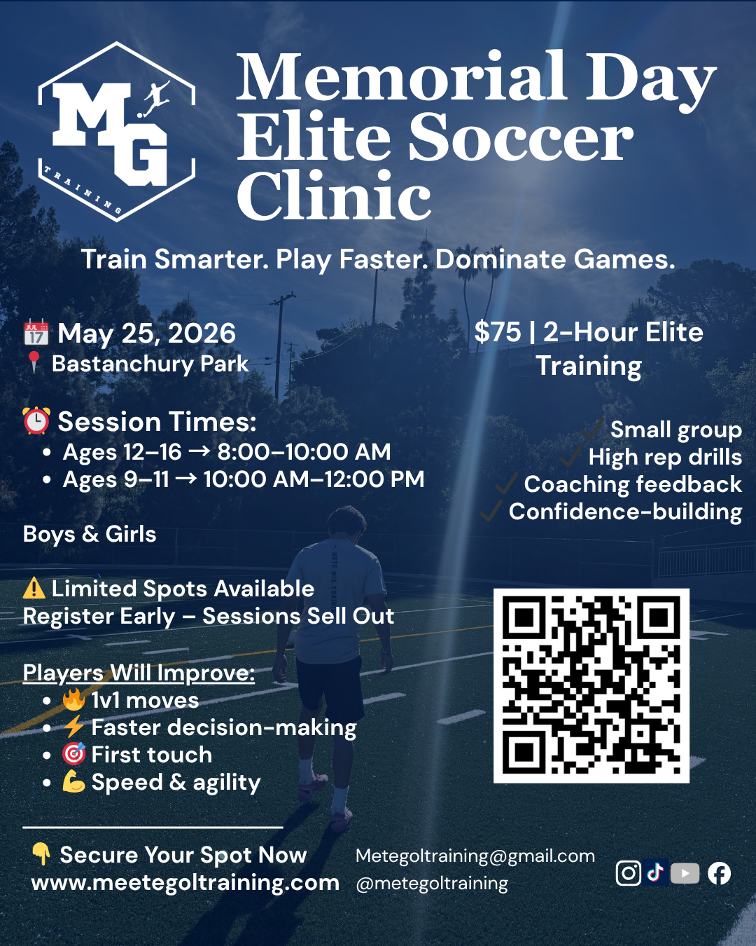 Memorial Day Elite Soccer Clinic
