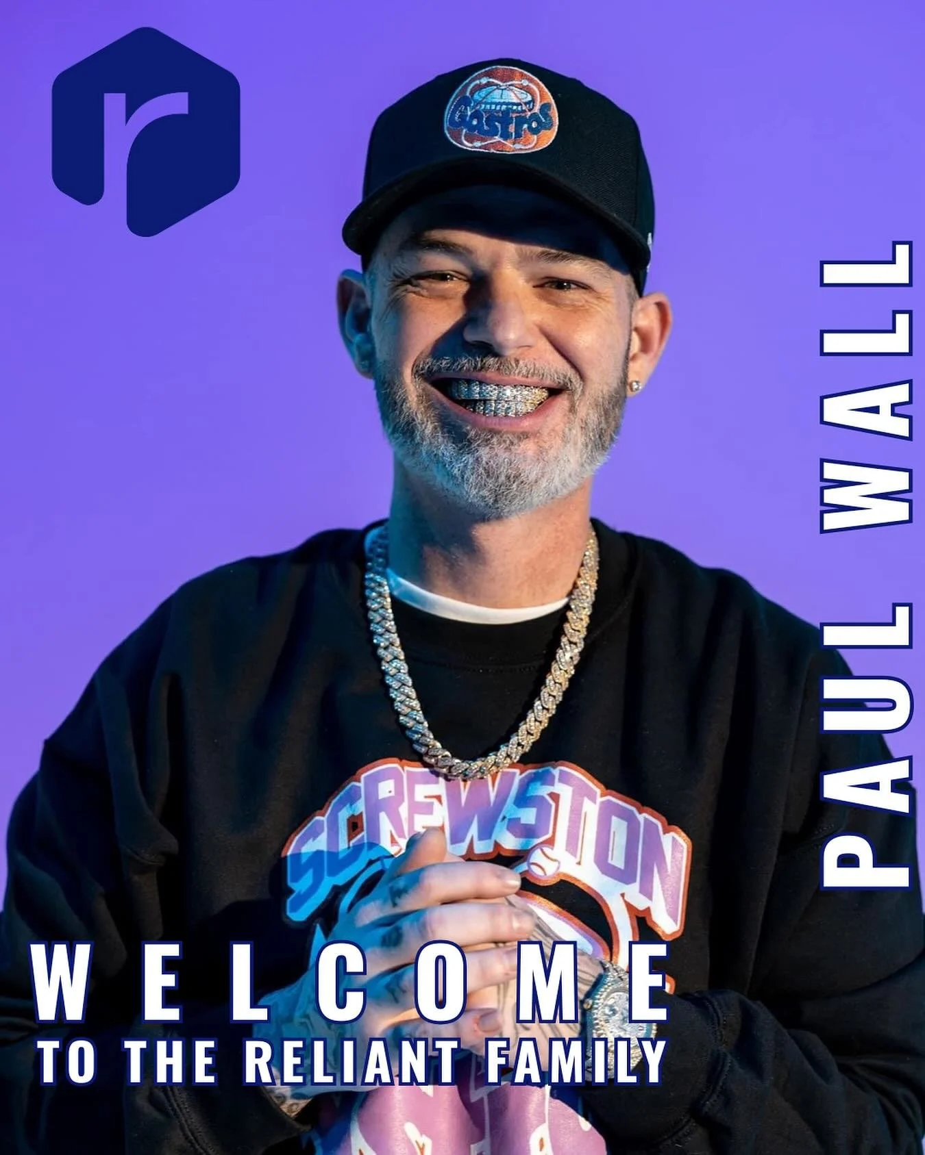 Welcome to team, @paulwallbaby 💎

#relianttalent #relianttalentagency #reliantclient #paulwall @paulwallbaby