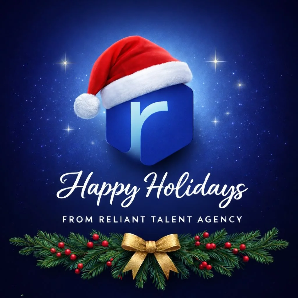 Happy Holidays from the RTA family! 💙

#relianttalent #relianttalentagency