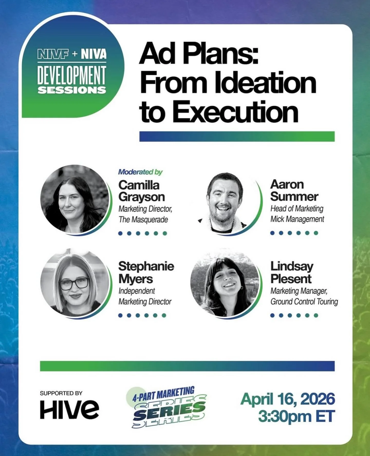 Our Resident Marketing Director, @stephtorious, is participating in the next session for @nivfdotorg&rsquo;s 4-Part Marketing Series, Ad Plans: From Ideation to Execution. More info and to RSVP below👇 

RSVP: https://resources.hive.co/nivf-niva-deve