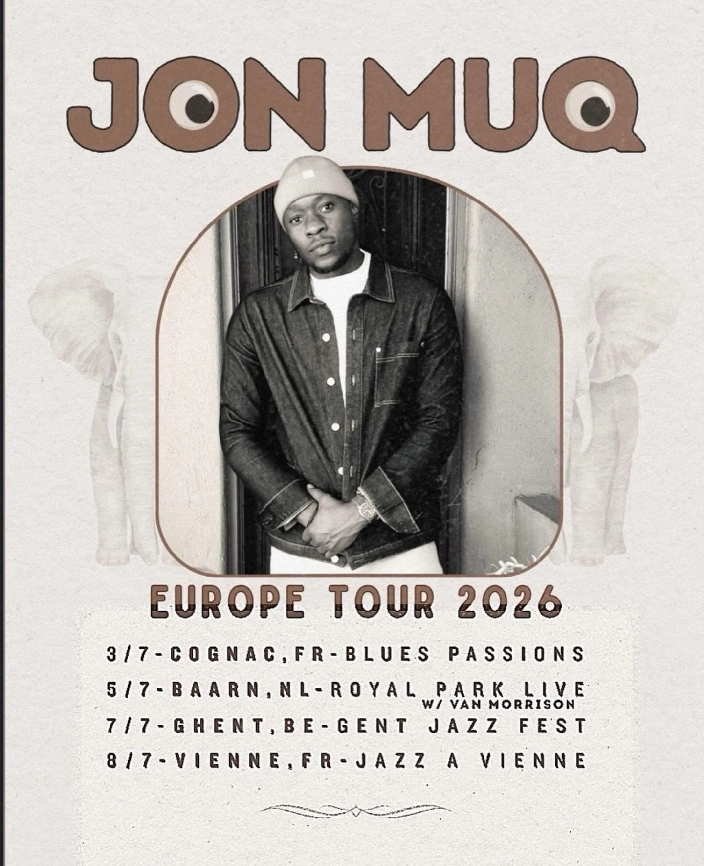 @jonmuq is heading to Europe! Tickets on sale now at jonmuq.com/tour/. 🎟️
