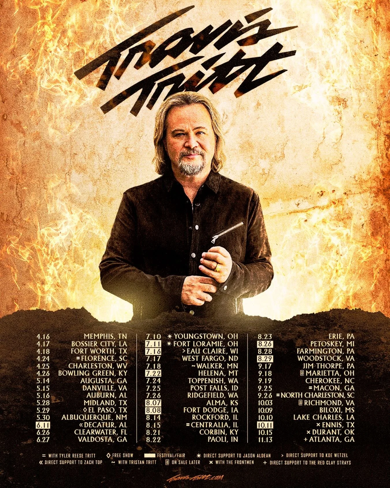 Only one more week until @realtravistritt kicks off his 2026 tour! Tickets on sale now at travistritt.com/tour/. 🔥

#relianttalentagency #reliantclient #travistritt