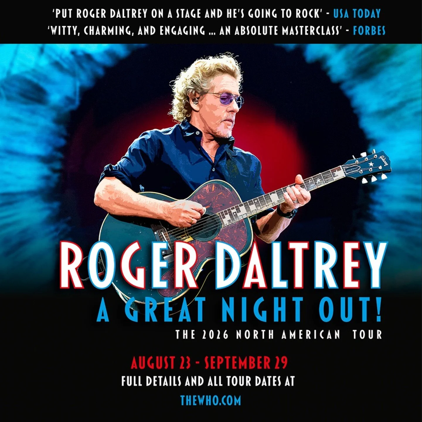 Don't miss A Great Night Out with Roger Daltrey of @officialthewho this fall!  A deeply personal show that blends The Who classics, rare gems, and solo favorites from his extraordinary career. Tickets on sale now!

#relianttalentagency #reliantclient