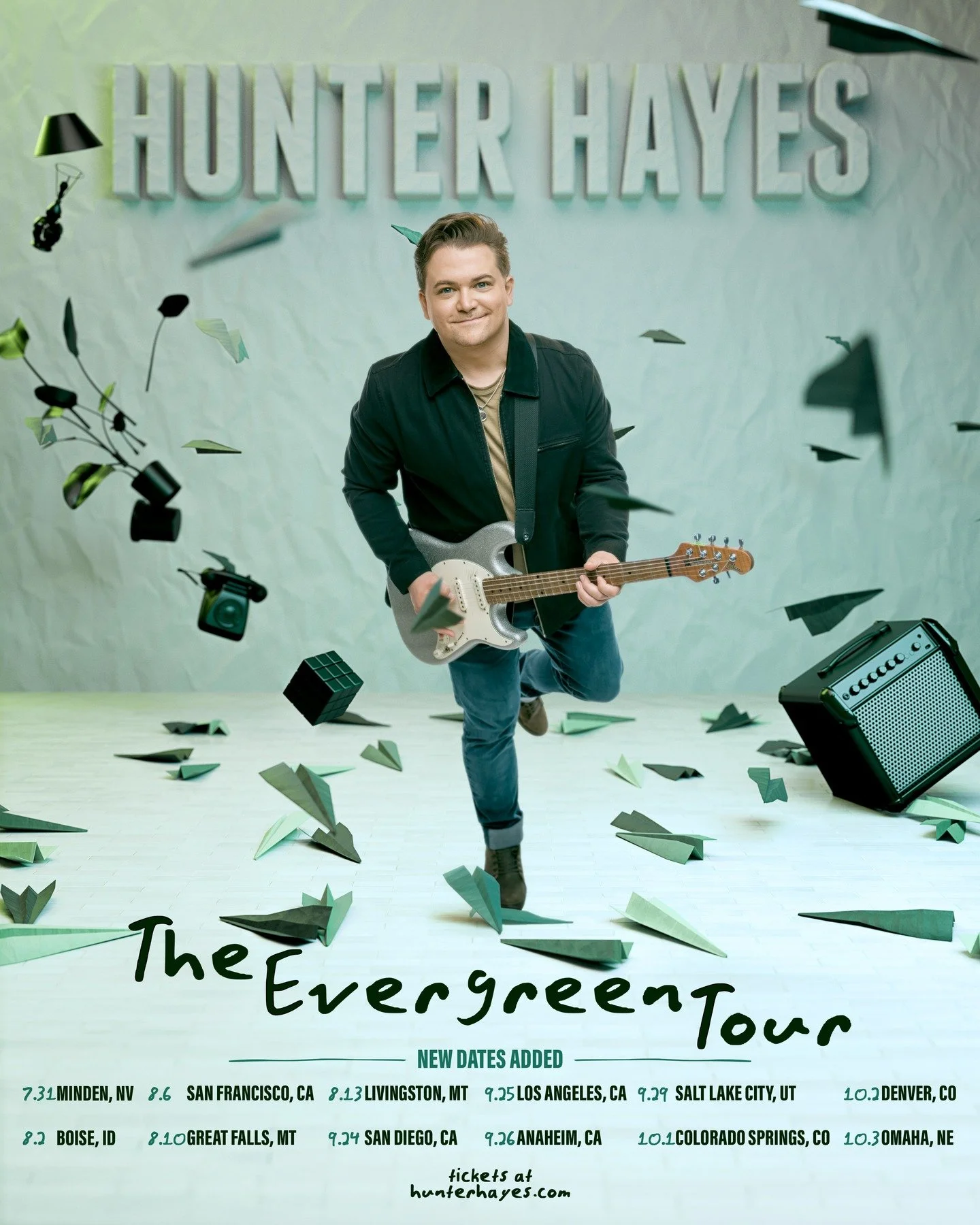 @hunterhayes is bringing even more Evergreen dates to the west coast this year. Tickets are on sale now at hunterhayes.com/tour!

#relianttalentagency #reliantclient #hunterhayes