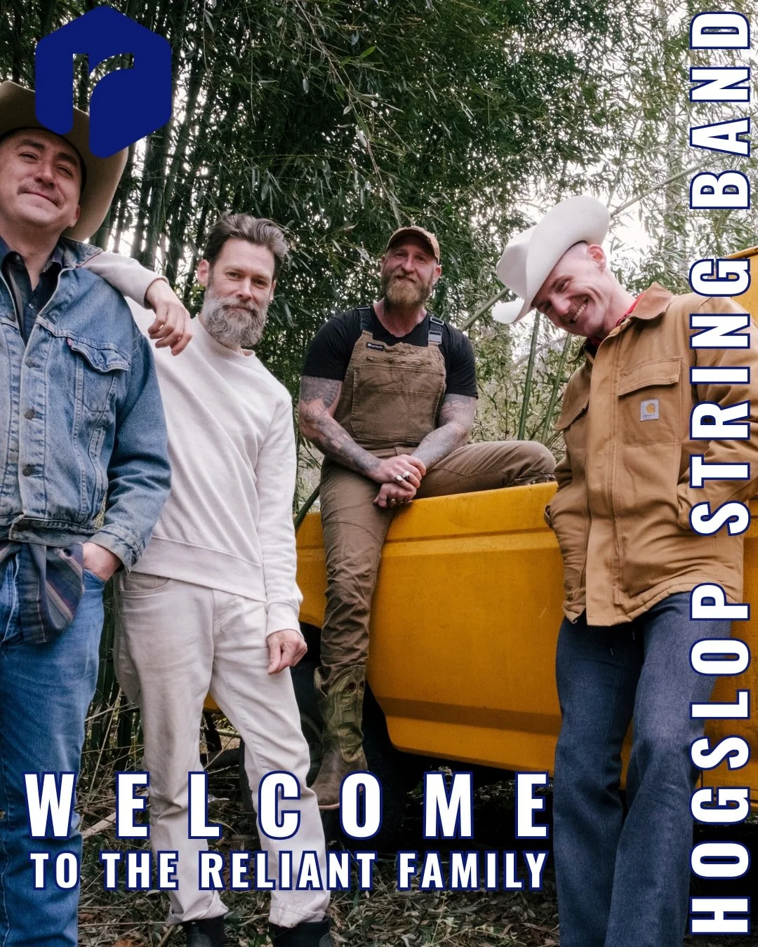 We&rsquo;re so excited to welcome Hogslop String Band, Roy Caudill, and Hannah Marie Kelley to Reliant Talent Agency!

Three incredible additions, each bringing their own sound, energy, and story to the stage. We&rsquo;re proud to have them at Relian