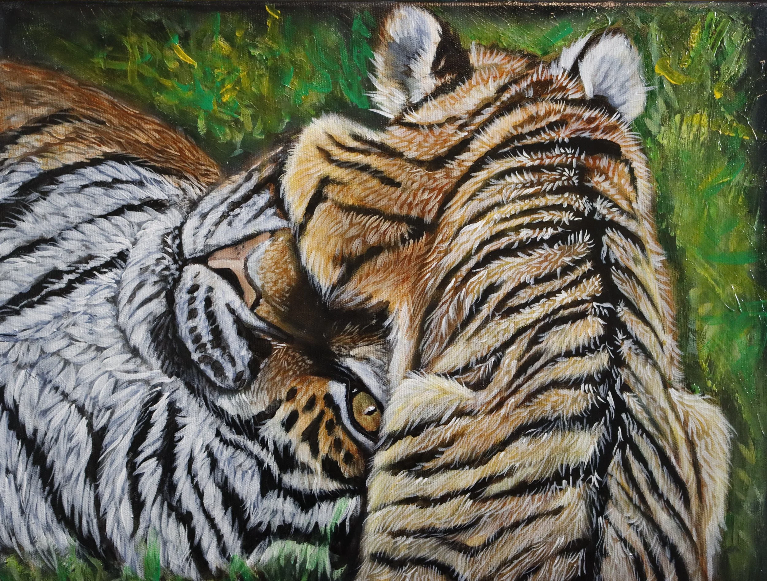 "A Little Help" 
20" x 16" 
Acrylic on Gallery Canvas
Enquire to purchase. 
Available June 1st, 2026