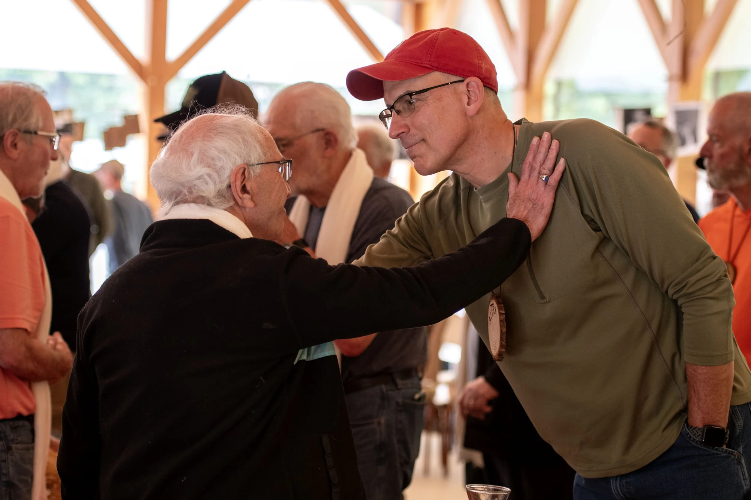 Illuman men connecting at an MROP