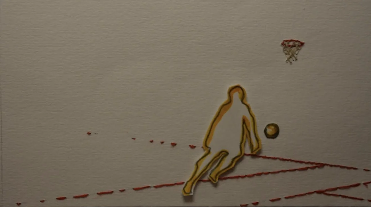 Paper Man On a Thread Court