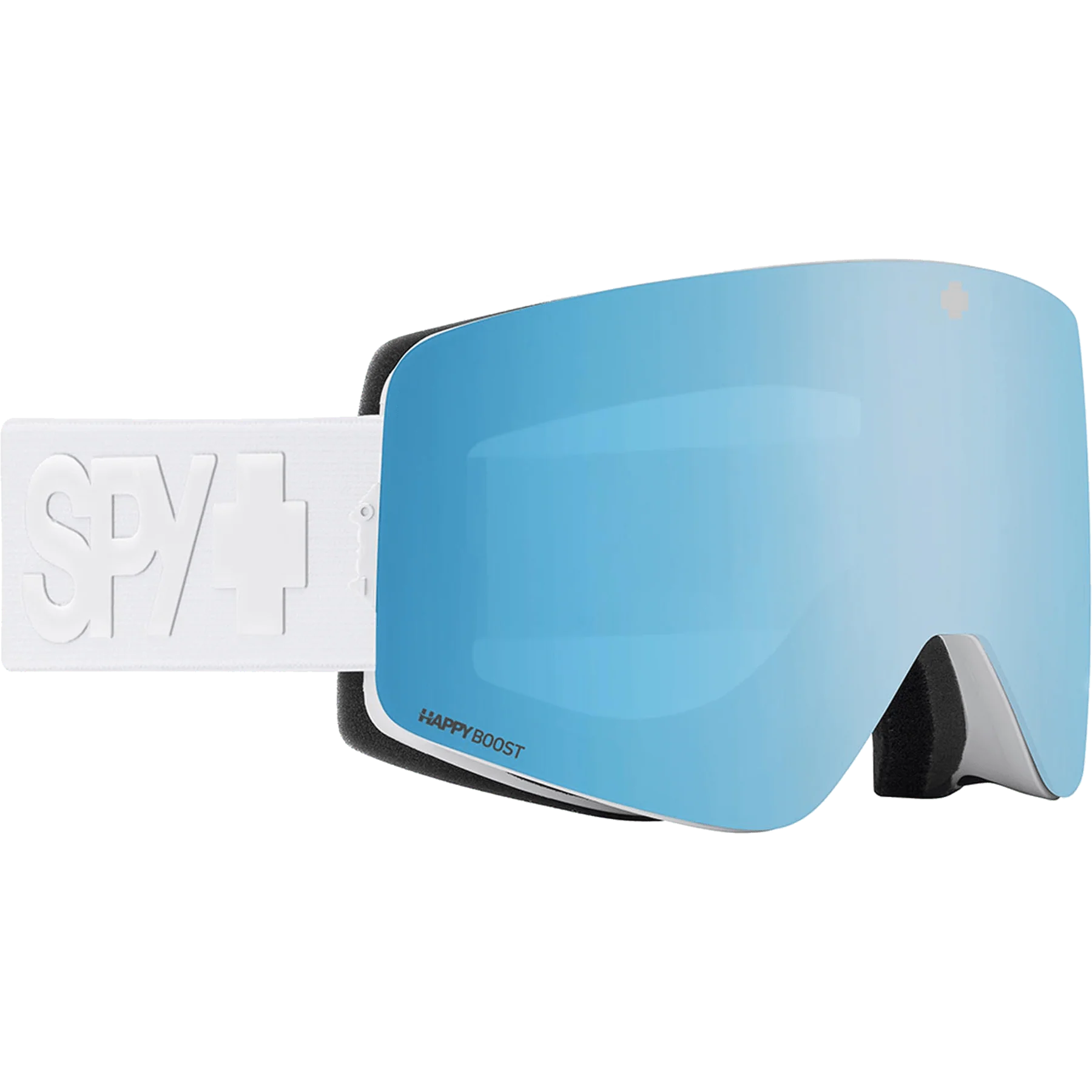 SPY Marauder Elite Eco White Snow Goggles - Happy Boost Blue