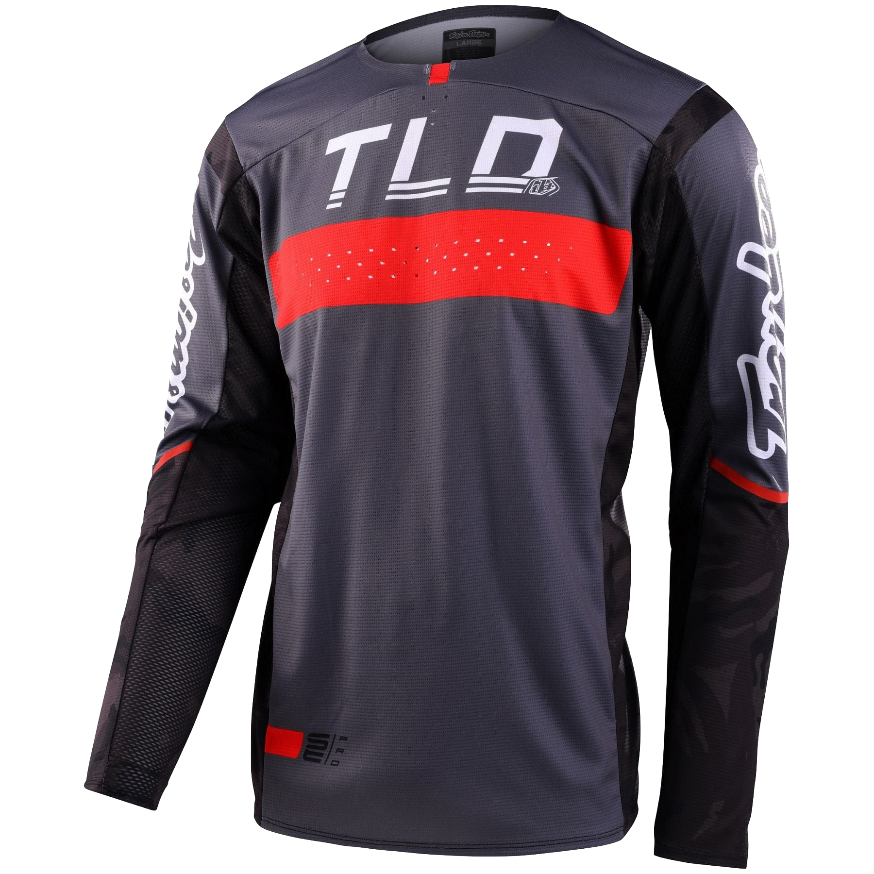 Troy Lee Designs SE PRO Jersey Grid Camo - Black/Gray