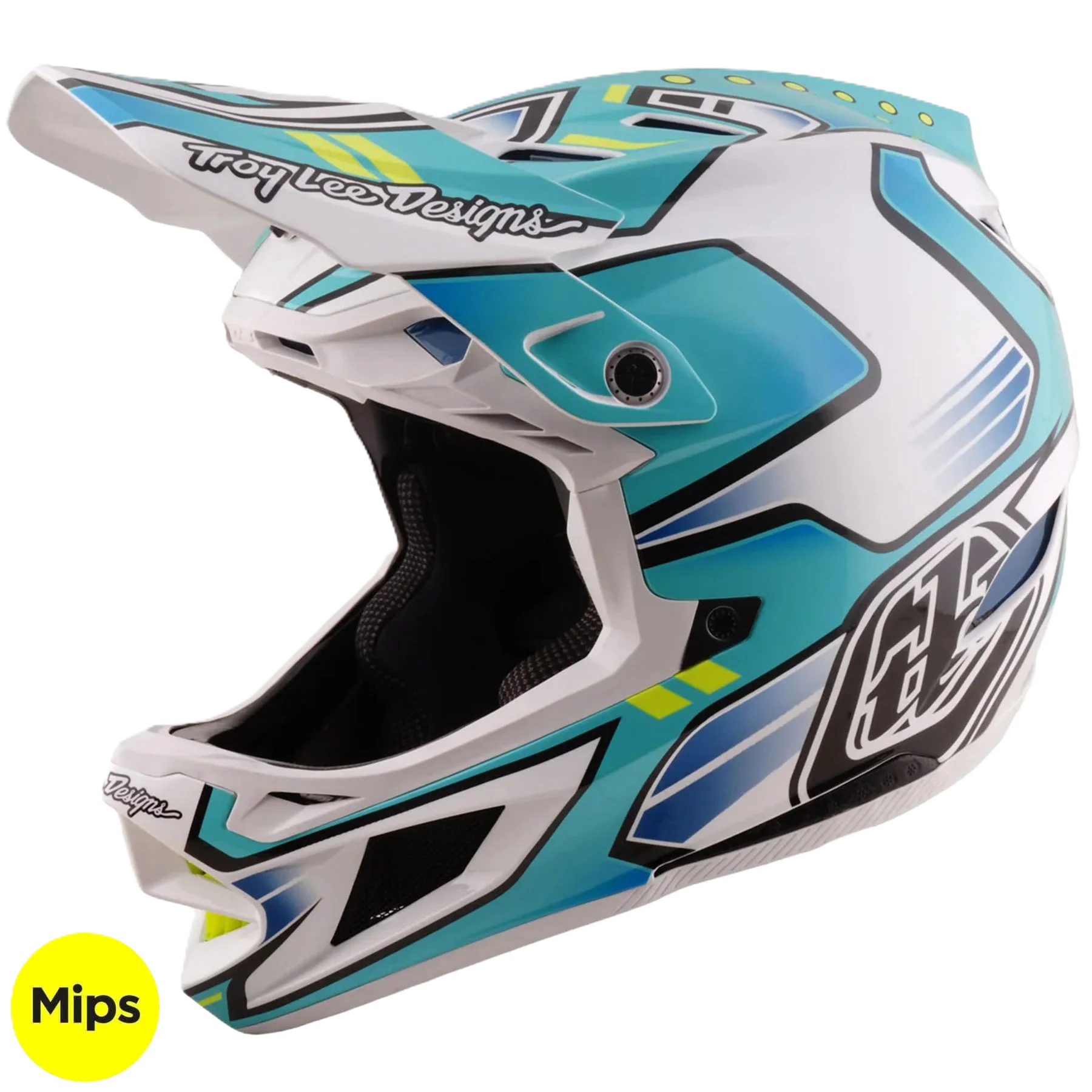 TLD D4 Composite MIPS Helmet Crest - Real Teal