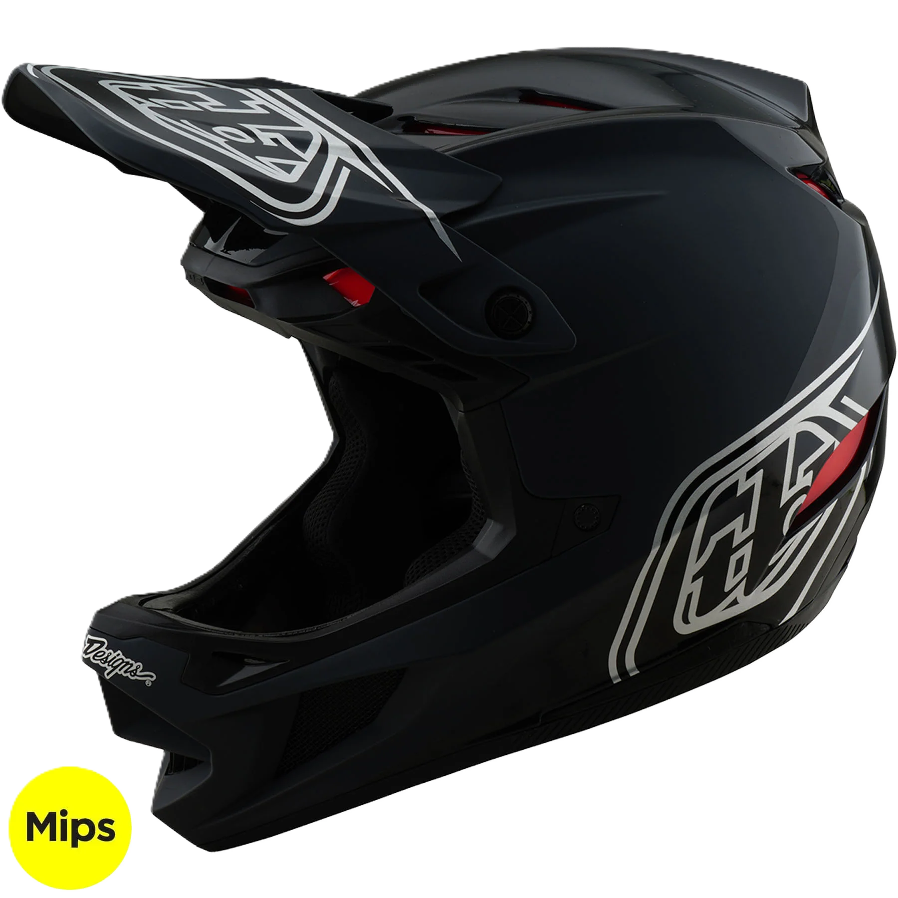 TLD D4 Polyacrylite MIPS Helmet Shadow - Black