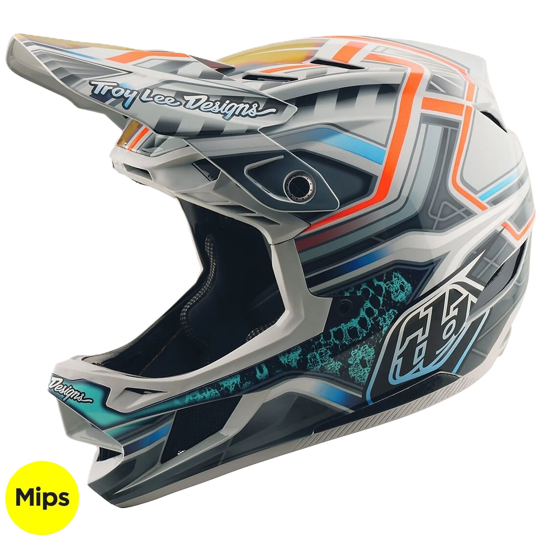 TLD D4 Composite MIPS Helmet Lowrider - Gray