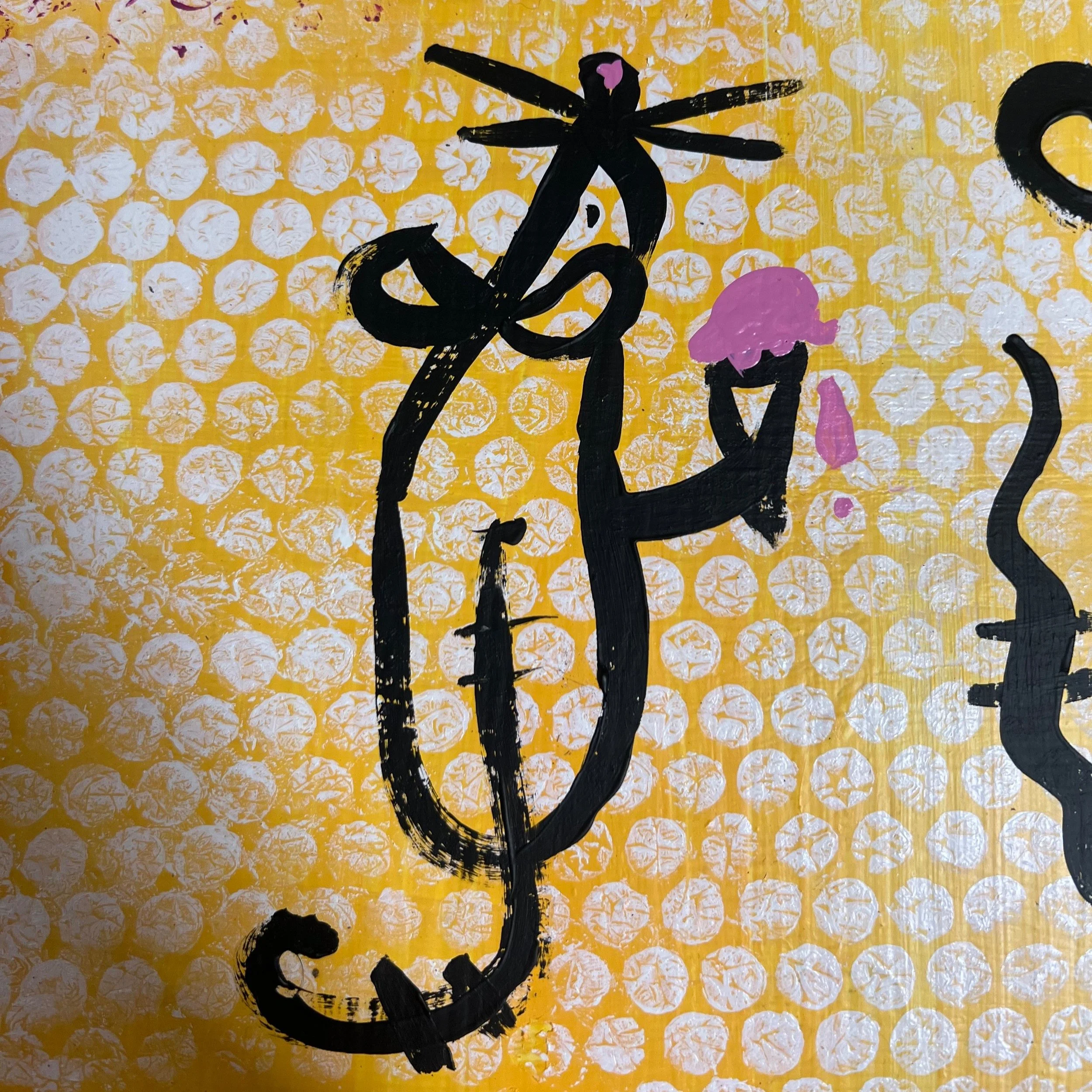 Machine Bee illustration close up