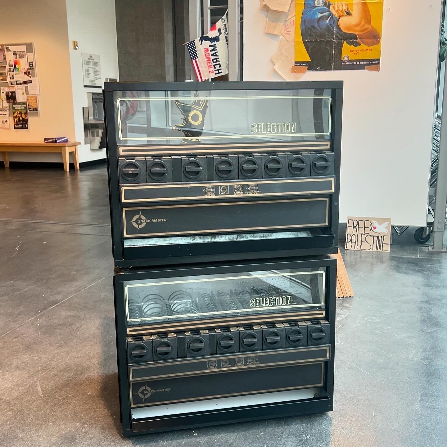 Two Tabletop Snack Machines, Retired from the Grants Pass YMCA