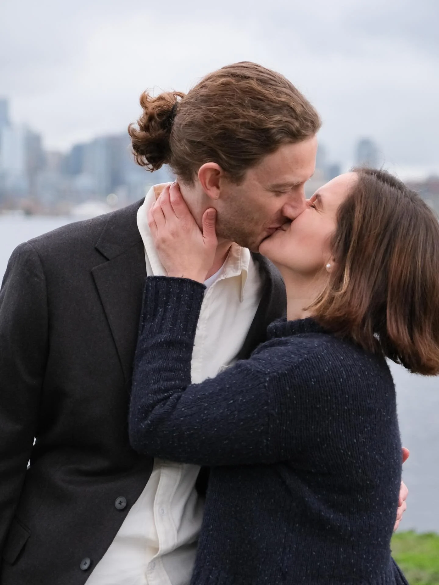 Couple&rsquo;s portraits for Rob &amp; Sofia, Gasworks Park #gasworkspark #photographer #weddingphotographers #weddingvideography #videography #photography