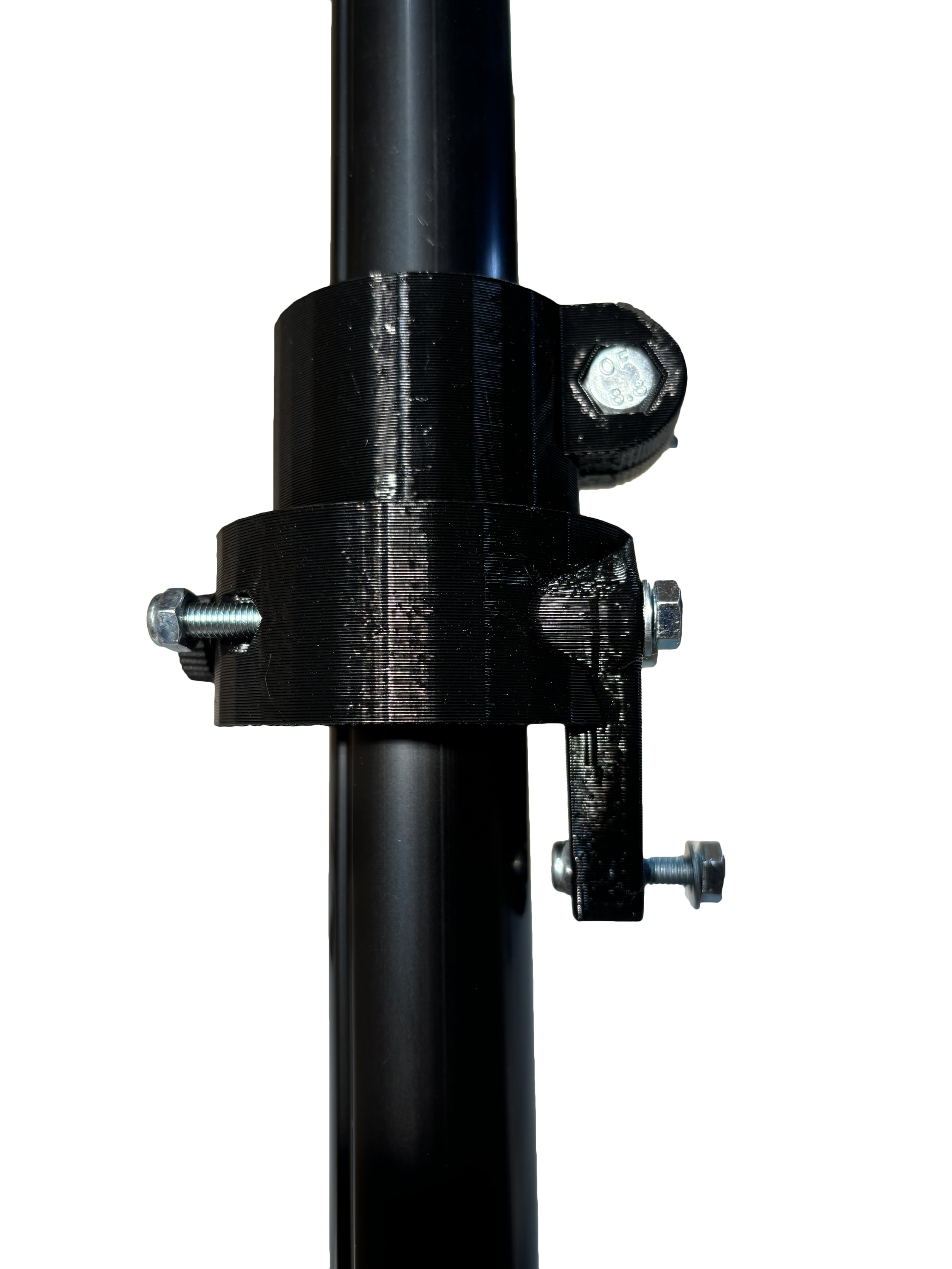 Stratum Outdoors Garmin Livescope transducer pole with RAM mount side view