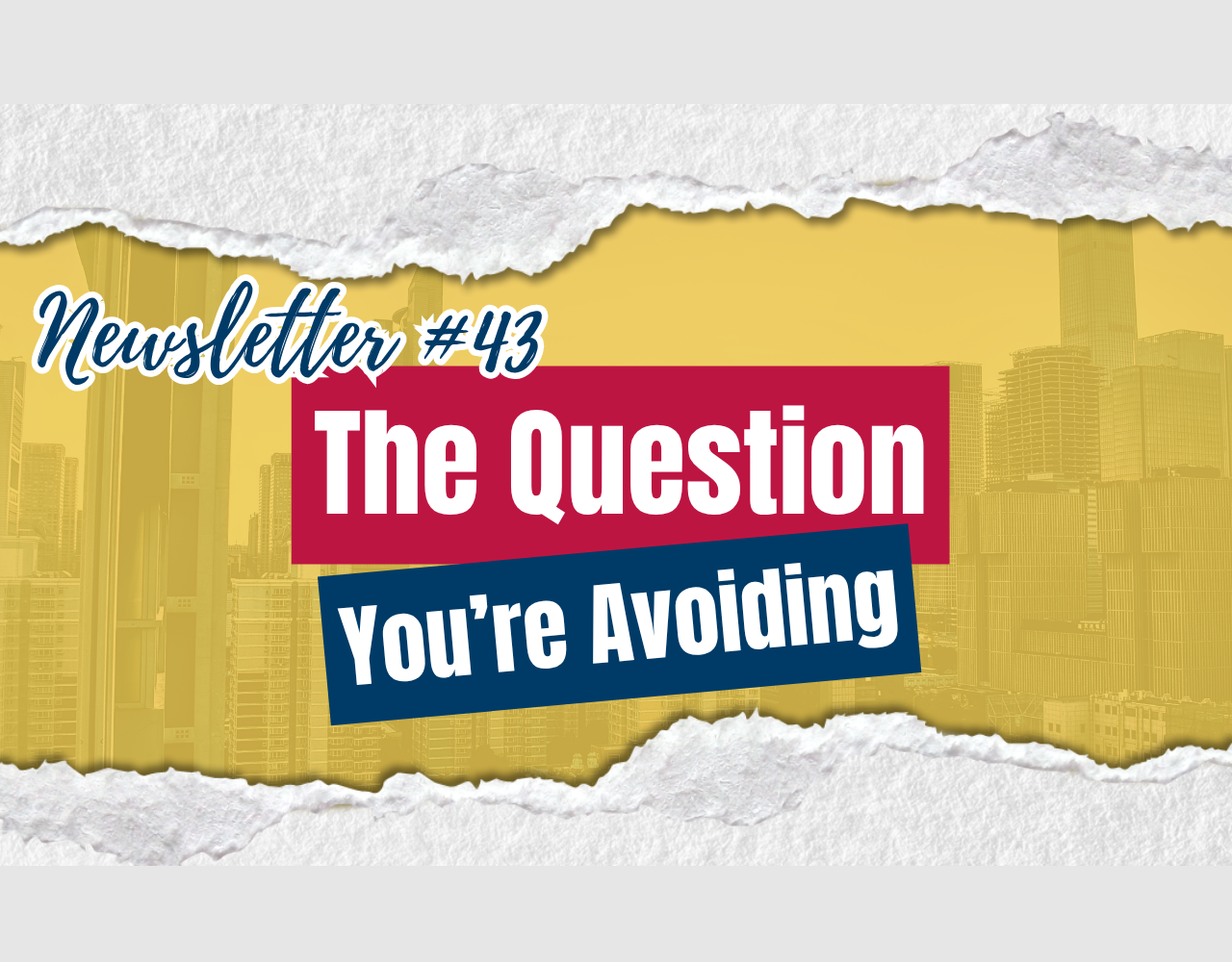 What If The Right Question Is The One You Have Been Avoiding?