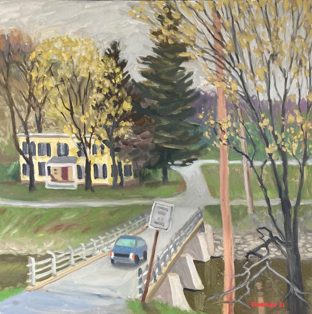 Center Falls, Spring, 26 X 26" — $1,500