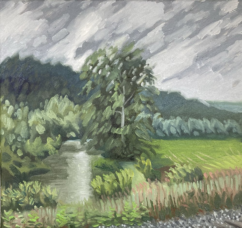 Battenkill Skellie Road, 16 X 20" - $800