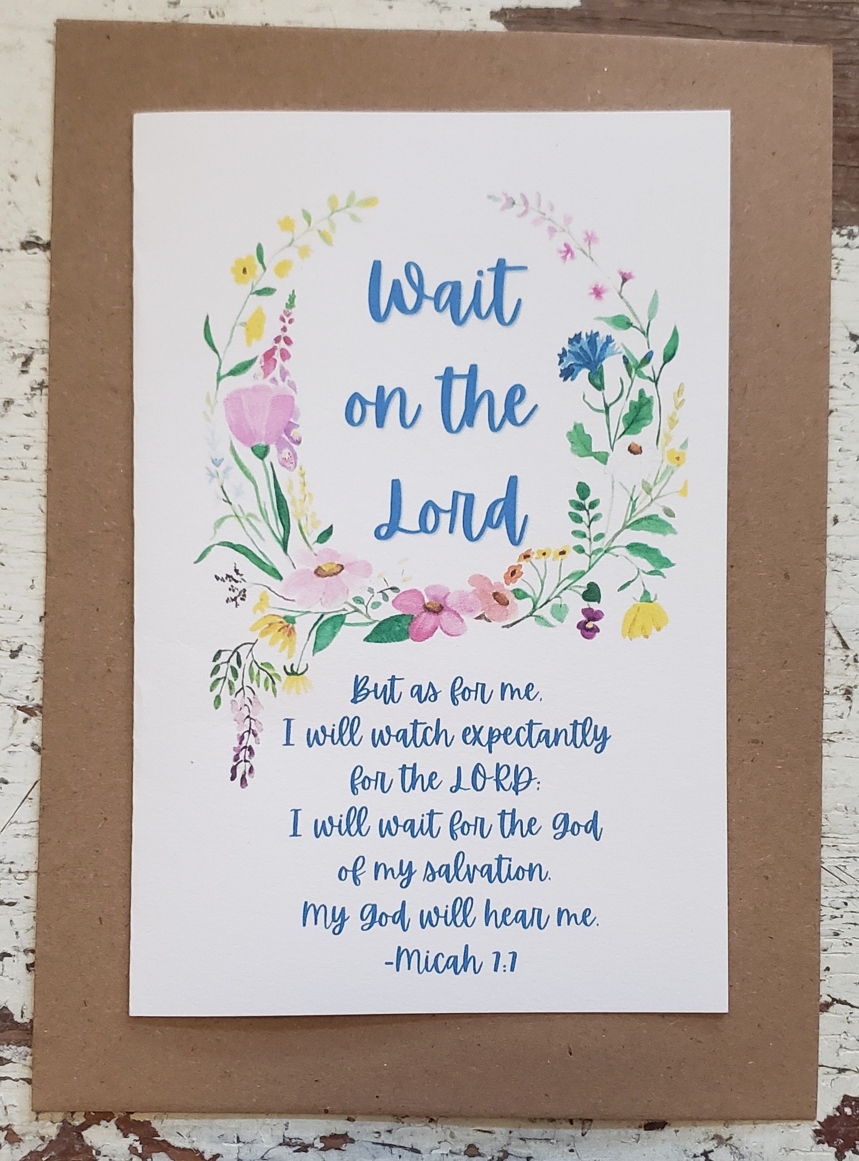 Wait on the Lord