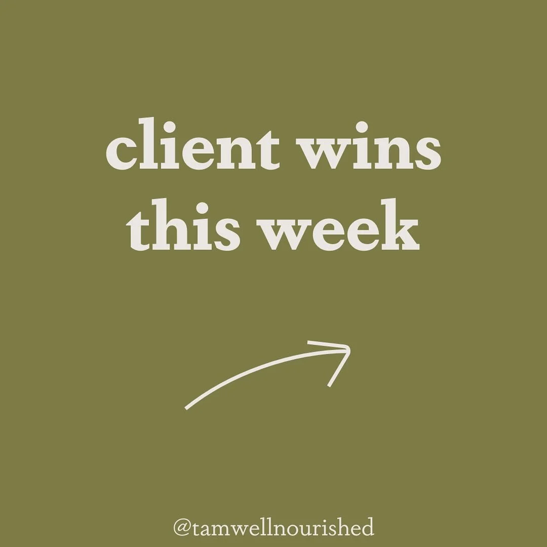 ππ»ππ» win deets below β¬οΈ 
client A has trouble with desserts - she often will knowingly push past fullness to eat a yummy sweet in the evening. 2 times in between sessions she was able to connect to her fullness, acknowledge the sadness at the en