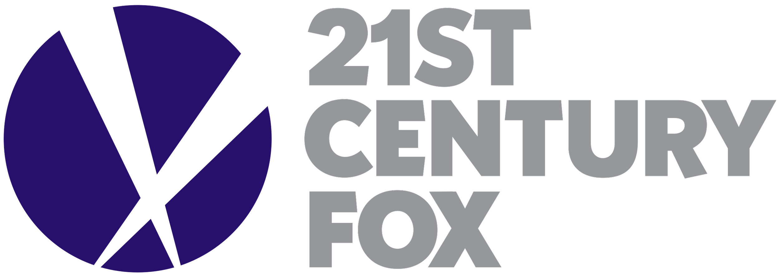 20th Century Fox logo with a stylized blue and purple globe to the left and the text '20th Century Fox' in gray to the right.