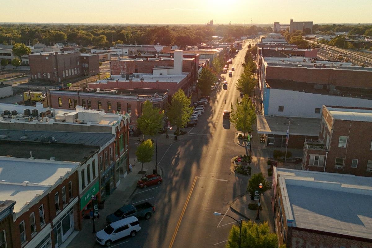 Historic Commercial Street in Springfield Missouri