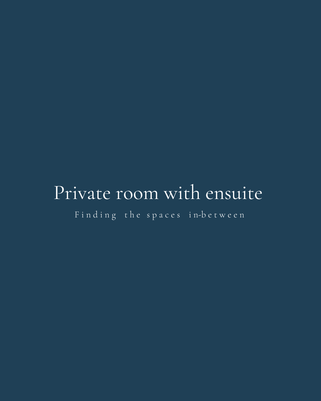 Private room with ensuite