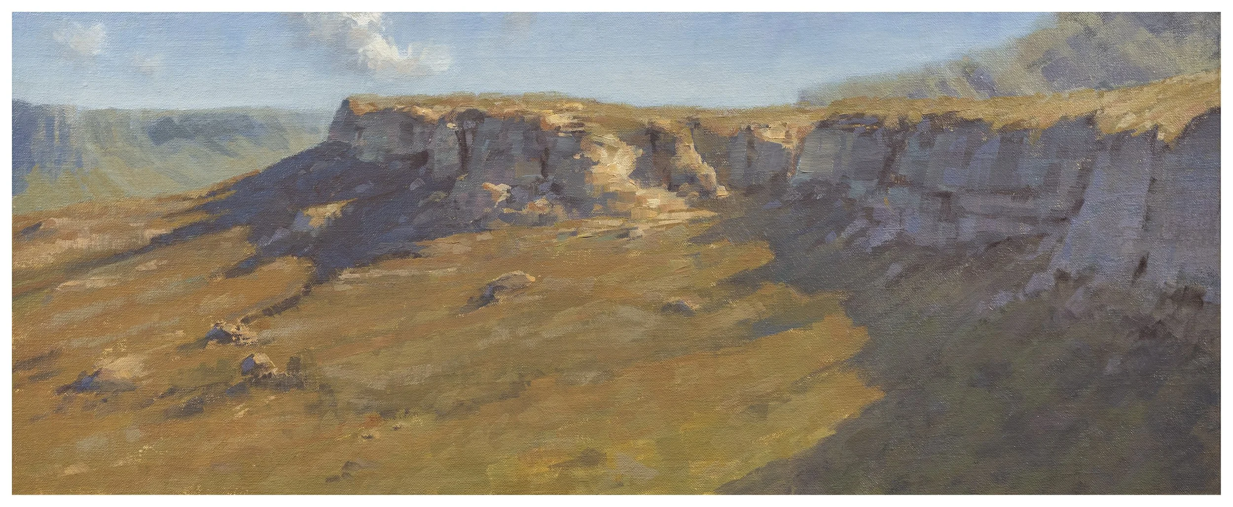Butterbox . 25" x 10" (63.5cm x 25.4cm) . Oil on linen