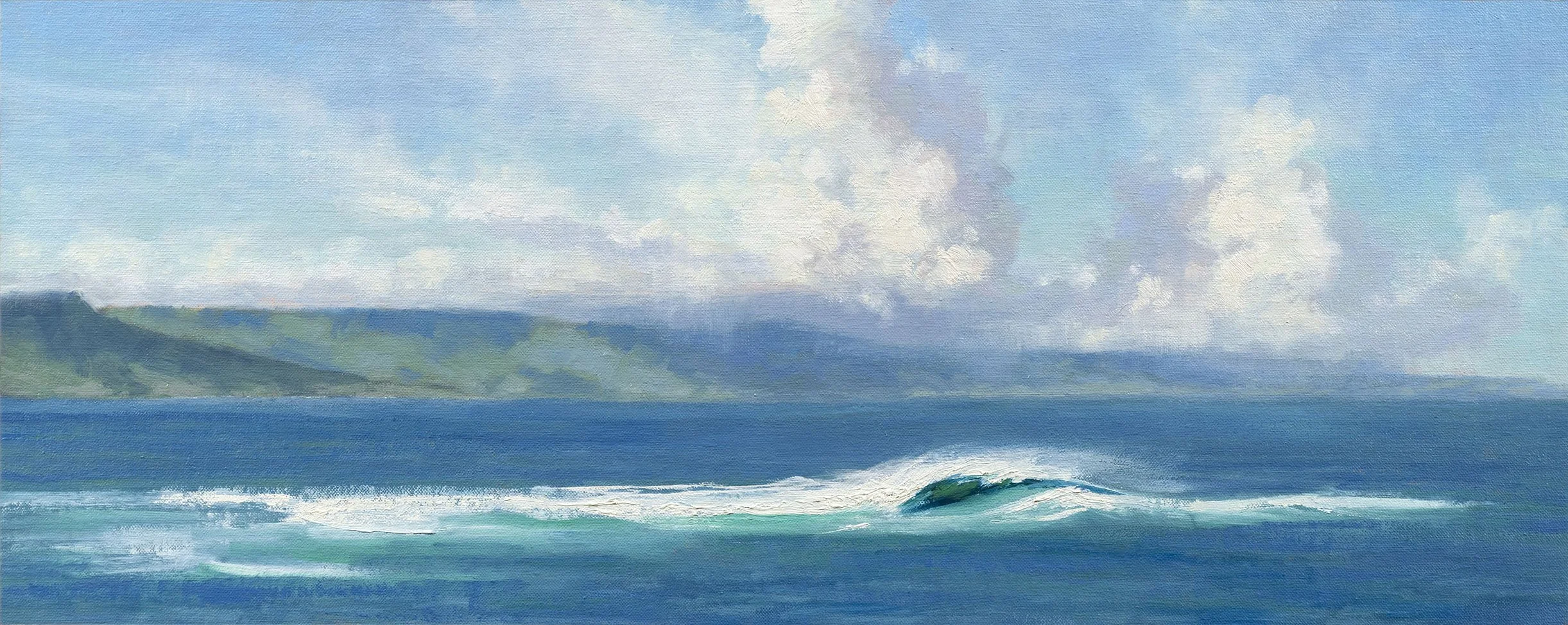 Culburra Break . 25" x 10" (63.5cm x 25.4cm) . Oil on linen