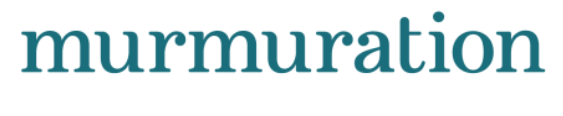 Murmuration text in teal font on a white background.