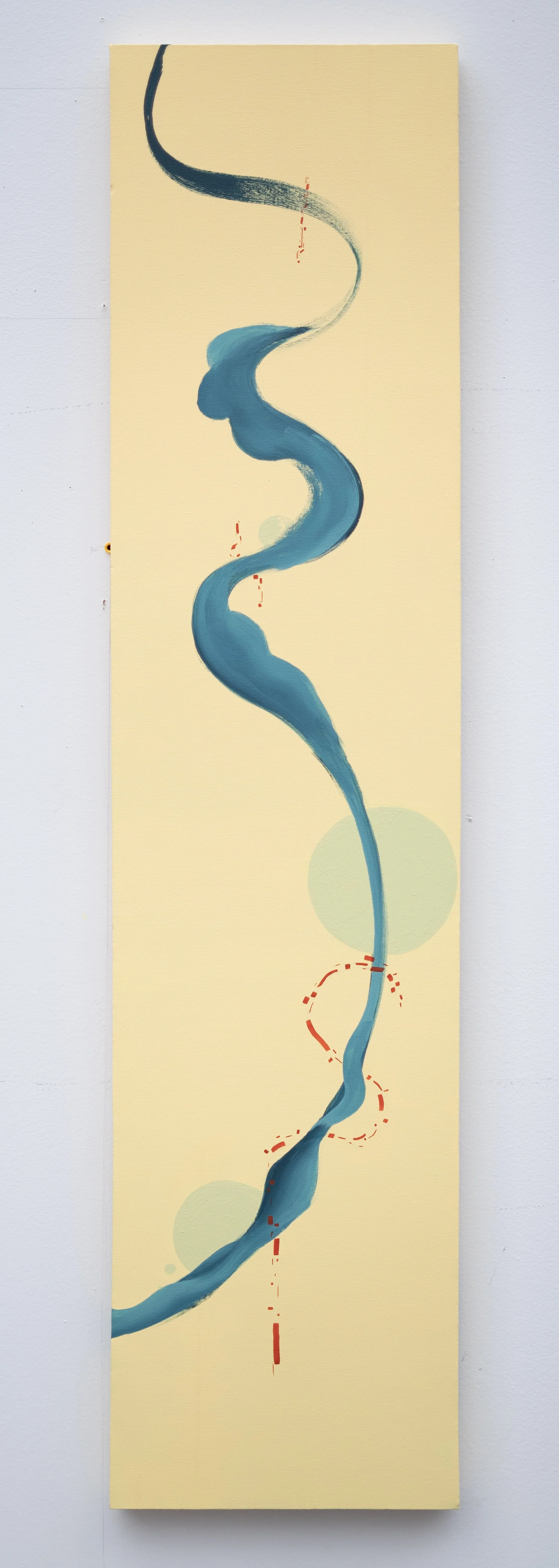 Chit Pu | Untitled | 2026 | Acrylic on canvas |  63¼ X 15 in (SOLD 2026)