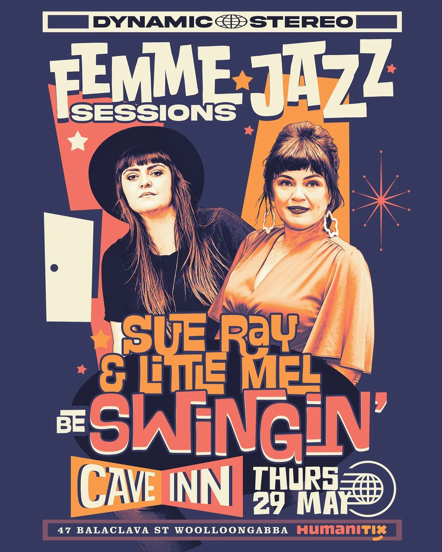 🎷 Femme Jazz Sessions: Sue Ray &amp; Little Mel Be Swingin&rsquo;
📍 Next Thursday 29 May &bull; 7:30PM &bull; The Cave Inn, Woolloongabba

🎟️ Wanna come?
Drop JAZZY in the comments or DM us JAZZY for ticket deets 💌
Let&rsquo;s pack The Cave Inn w