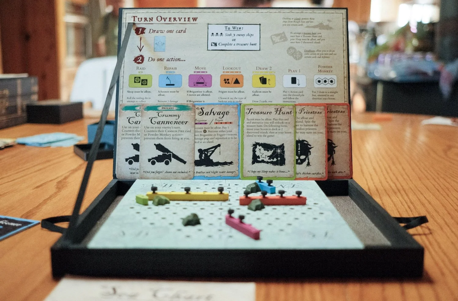 A vibrant board game displayed on a table, ready for friends and family to join in for an exciting game session.
