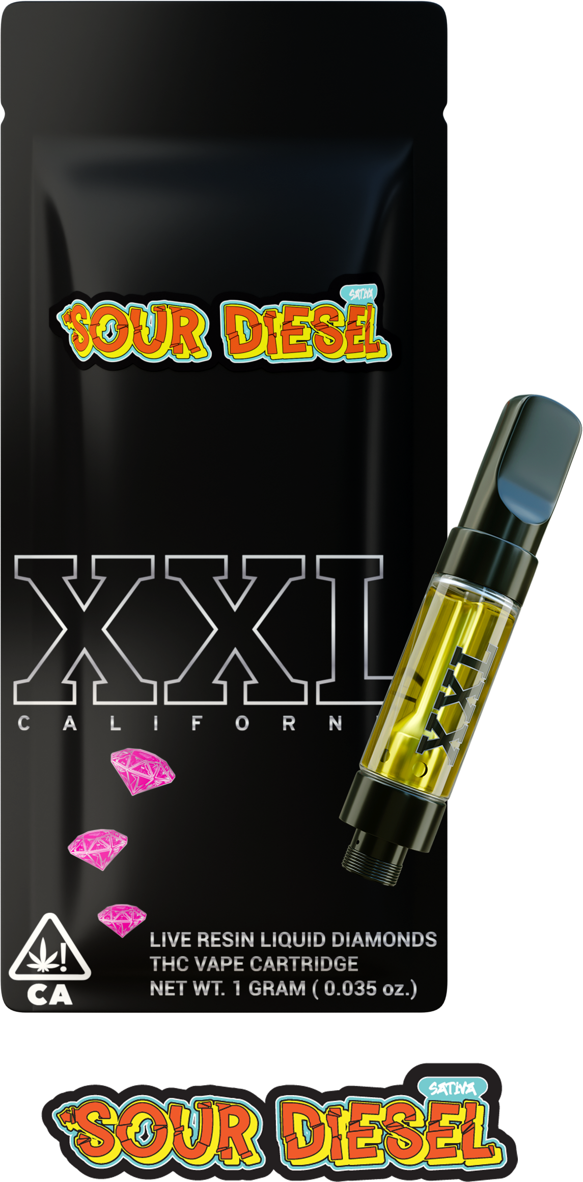 Sour Diesel THC Vape Cartridge - Sativa
