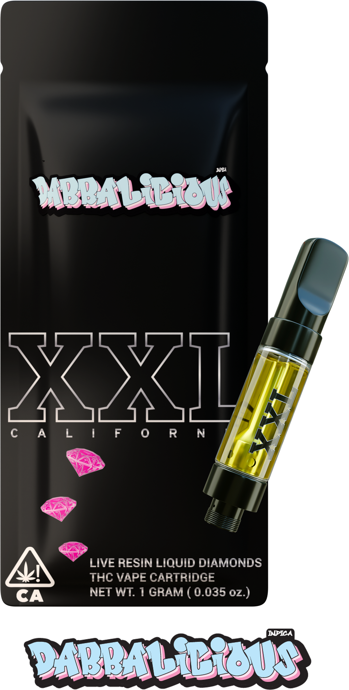 Dabbalicious THC Vape Cartridge - Indica