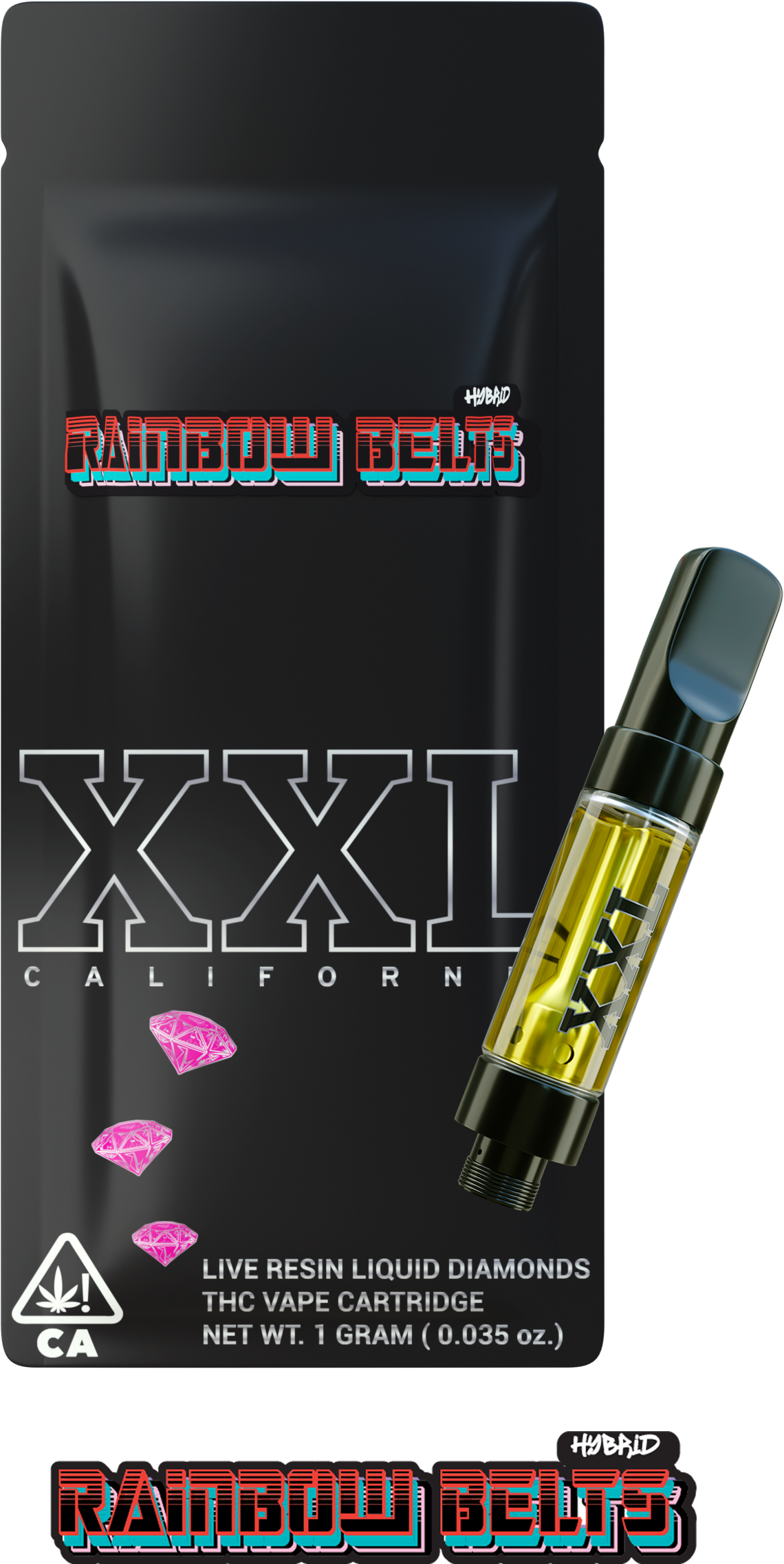 Rainbow Belts THC Vape Cartridge - Hybrid