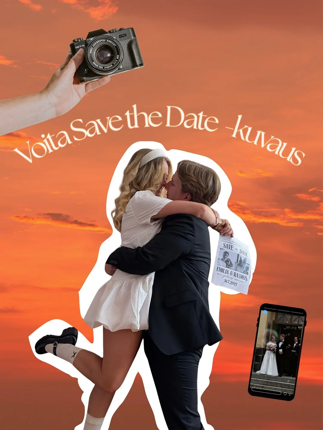 Voita maksuton Save the Date-kuvaus (arvo 450e)π
Osallistu kommentoimalla alle tulevia häitäsi kuvastava emoji sekä pistämällä tilimme seurantaan!π«ΆπΌ
Kuvaukset voidaan toteuttaa Päijät-Hämeen, Pirkanma