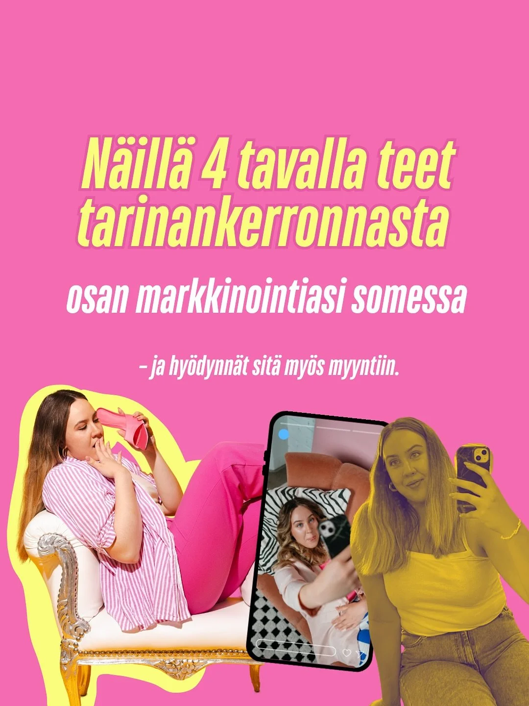 Yks asia markkinoinnissa on ja pysyy aina pinnalla: tarinankerronta. 

Moni yritt&auml;j&auml; ottaa ton termin kuitenkin liian kirjaimellisesti, ja useampi asiakas onkin mulle sanonut alussa, ett&auml; &rdquo;kun ei mulla oo mit&auml;&auml;n kerrott