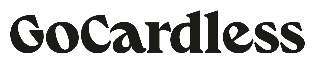 The word 'GoCardless' in large black text on a white background.